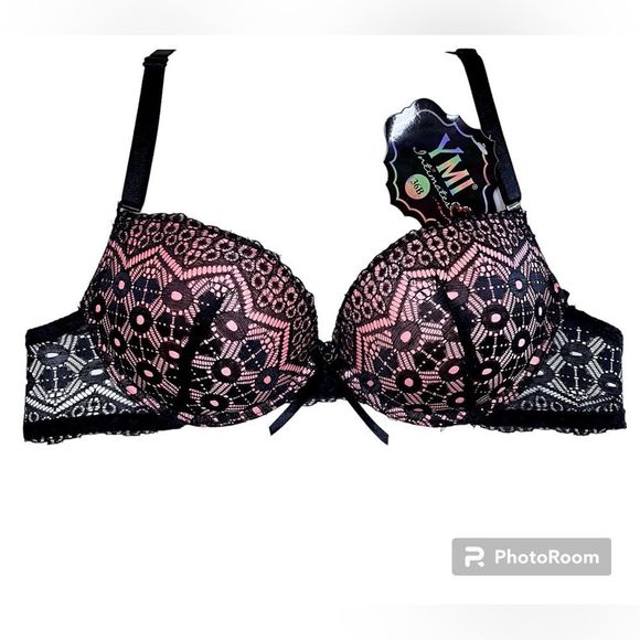 YMI Other - NWT YMI - Black Pink Lace Bra